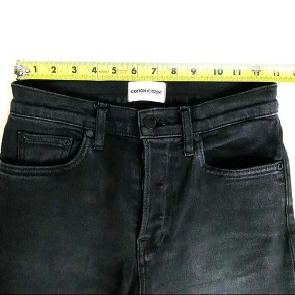 COTTON CITIZEN  High Waist Skinny Leg Jean Black - Picture 6 of 15